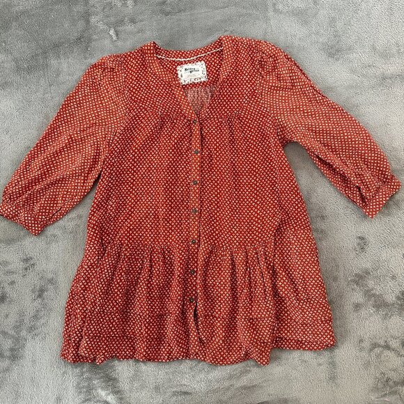 Anthropologie Holding Horses Rustic Pavin Button Down Tunic Women's XS - Picture 1 of 9